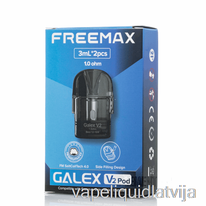 Freemax Galex V2 Rezerves Pods 1.0ohm Galex V2 Pods Vape šķidrums